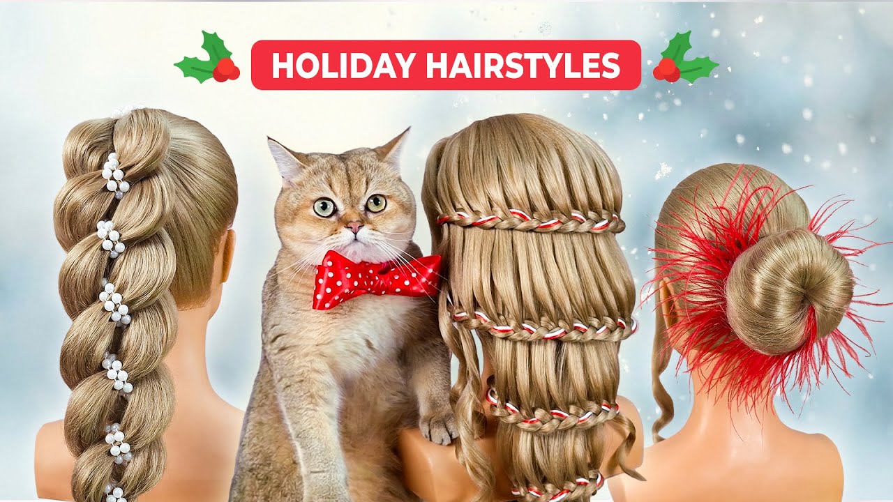 3 Luxury Holiday Hairstyles That Look Fancy but are SUPER EASY!