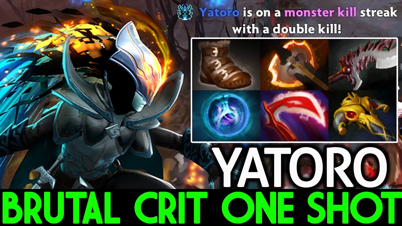 YATORO [Phantom Assassin] Жестокие криты и ваншоты всех в Dota 2