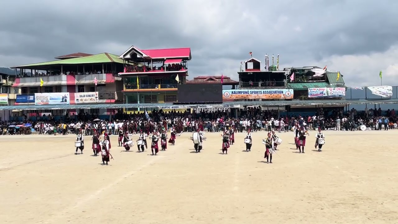New Rise Academy band display 16th August 2025 at Mela ground Kalimpong 