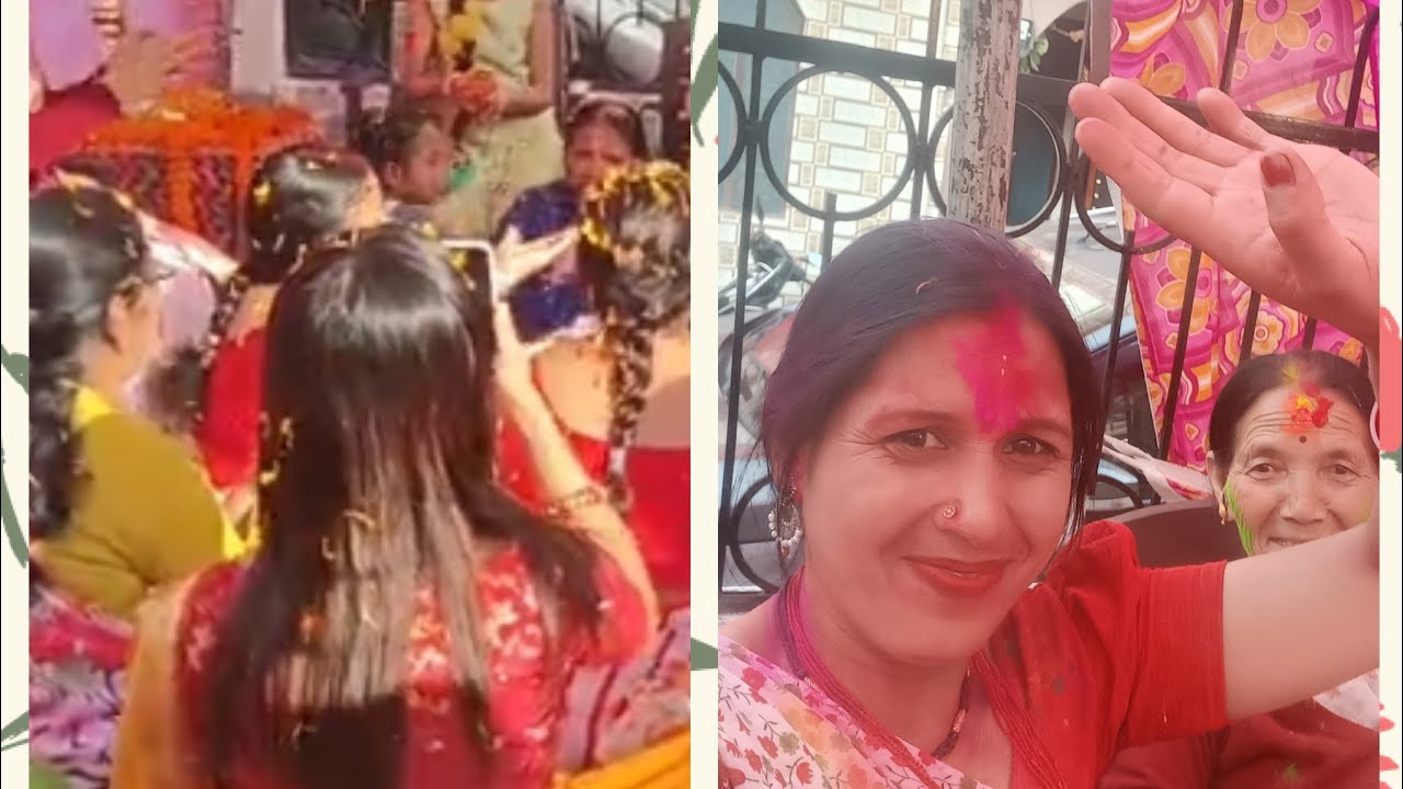 फूलों की होली में किया खूब इंजॉय 🥰🥰