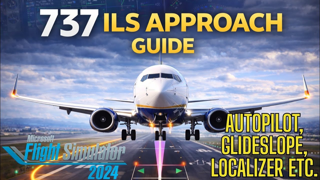 Полное руководство по посадке по ILS на Boeing 737 MAX в MSFS 2024: полный учебный материал.
