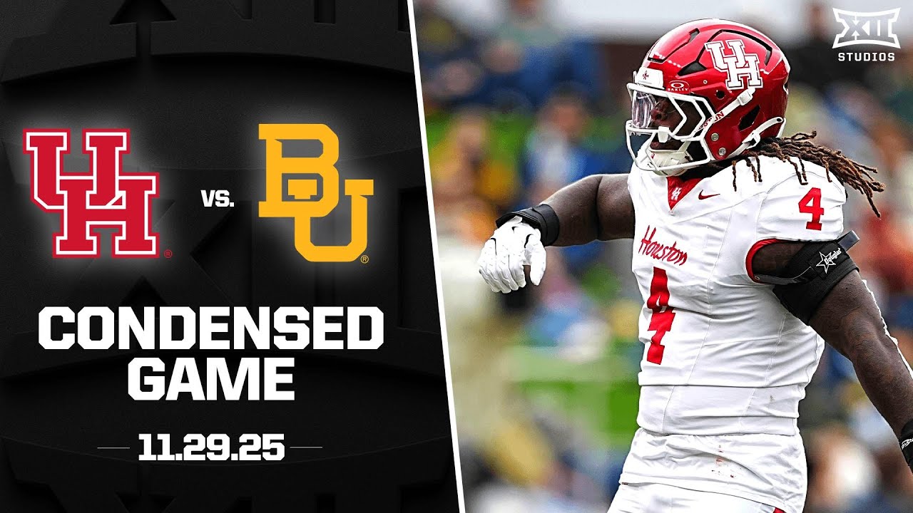 Houston vs. Baylor Condensed Game | 2025 Big 12 Football