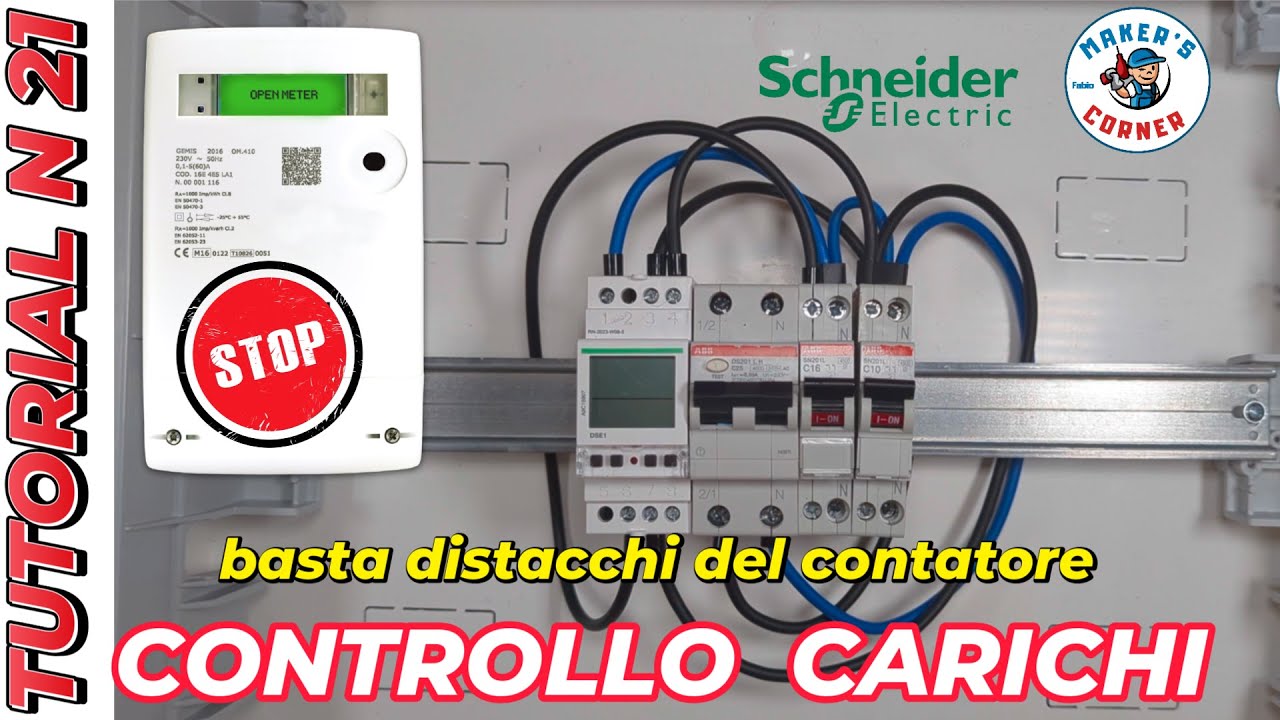 Controllo carichi Schneider Electric impianti elettrici abitazione #Pubblicità