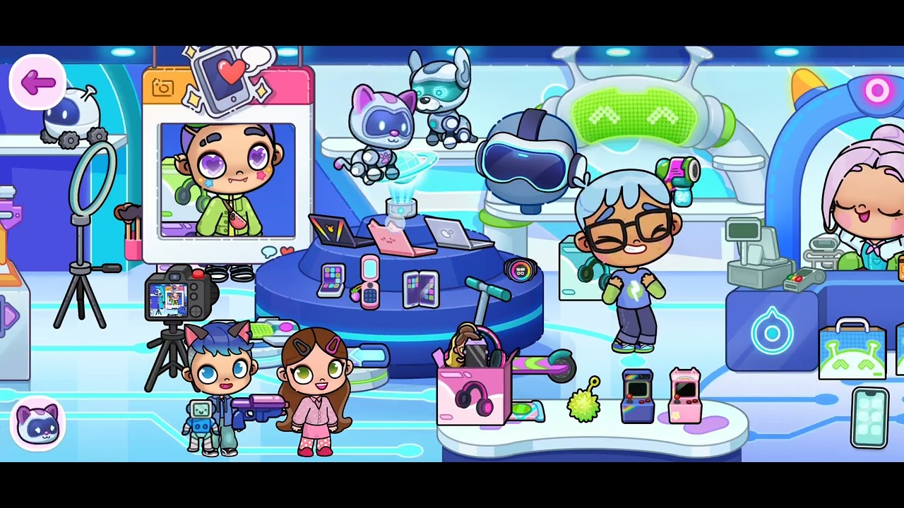 Comprando los &uacute;tiles escolares para max y  emma en avatar world parte 2