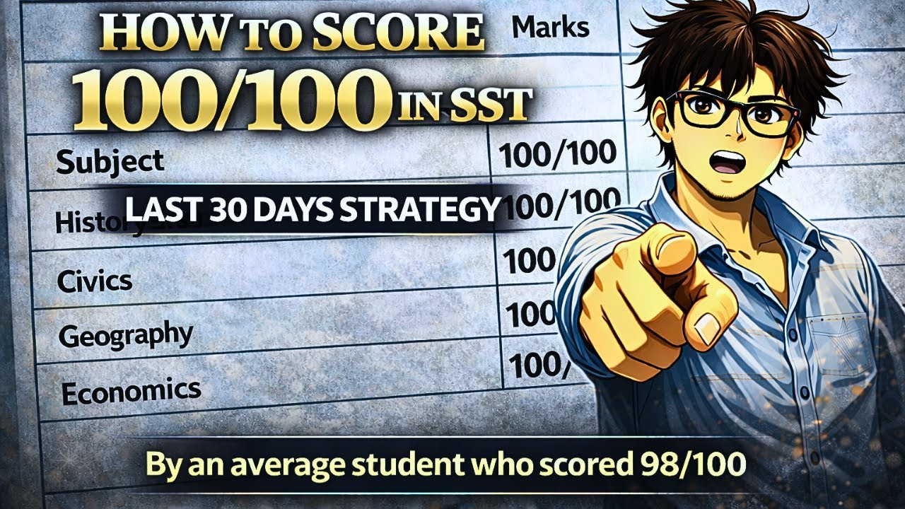 Last 30 Days Comeback Strategy🔥 that Got Me 98% in Class 10th SST