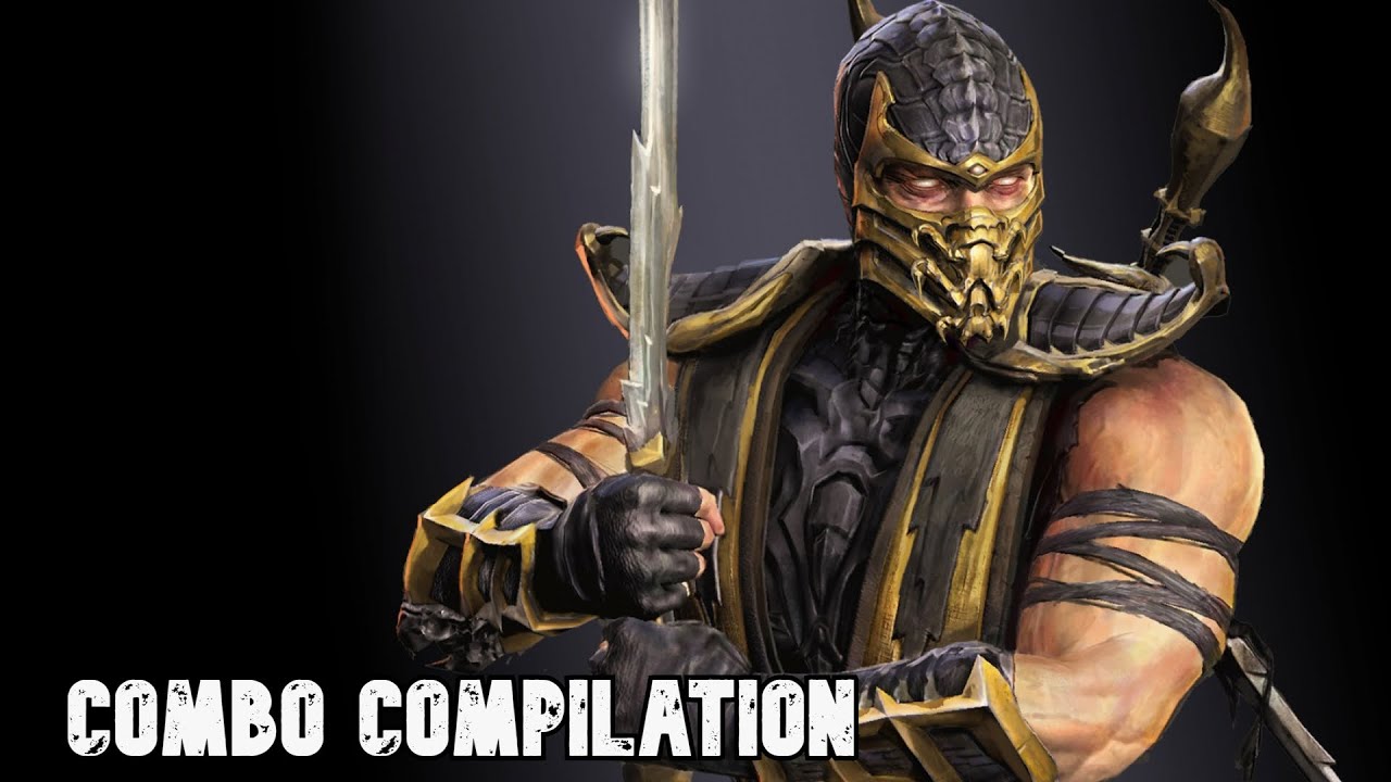 Mortal Kombat 9 Scorpion Combo Compilation