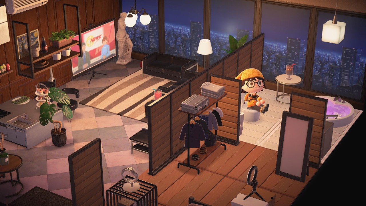 L'attico di lusso dell'Hotel di Animal Crossing