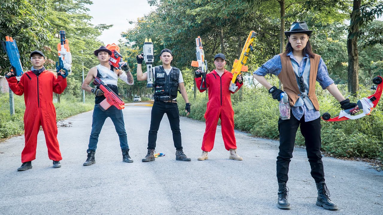 Nerf Guns War : S.W.A.T Men Of TTNerf Team Battle The Pursuit Of Criminal Groups