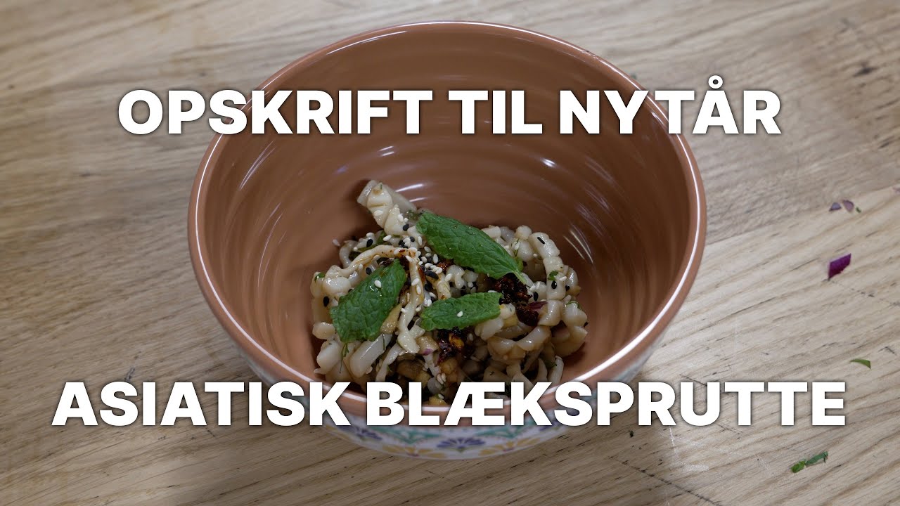 Asiatisk opskrift på blæksprutter til nytårsaften