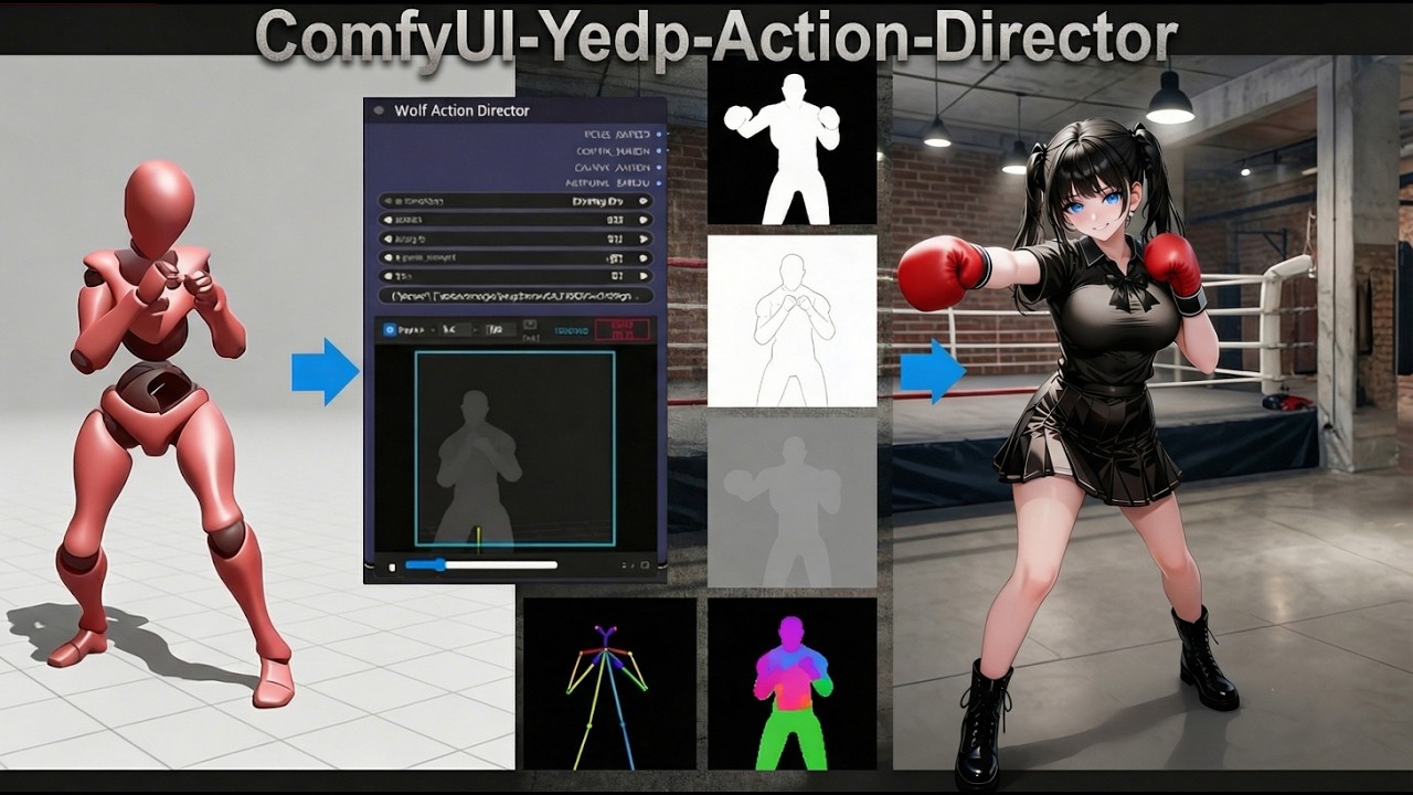 ComfyUIでyedp123/ComfyUI-Yedp-Action-Director