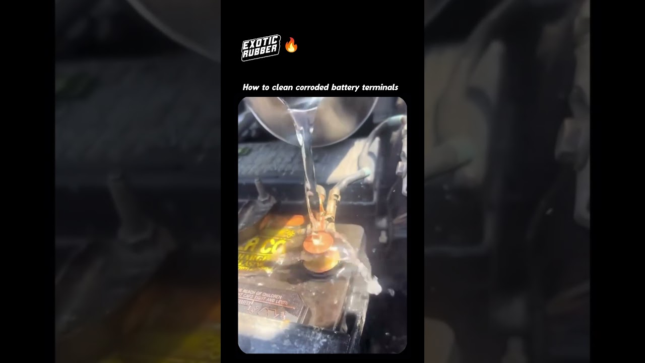 How to clean your cars corroded battery terminal