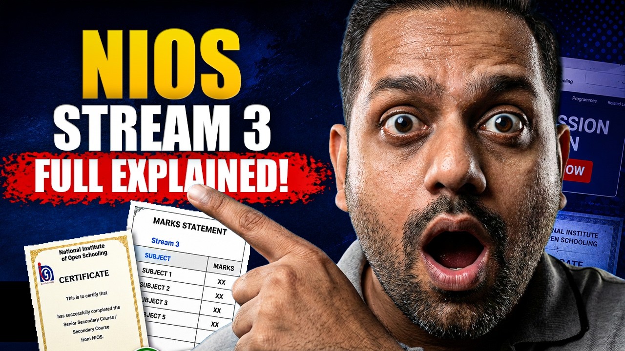 NIOS Stream 3 Admission June 2026 On Demand Exam Rules Students Must Know