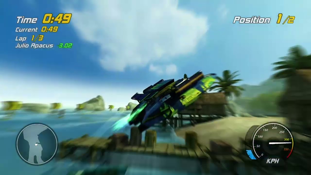 Hydro Thunder Monster Island Multiplayer Record 2:23.41.