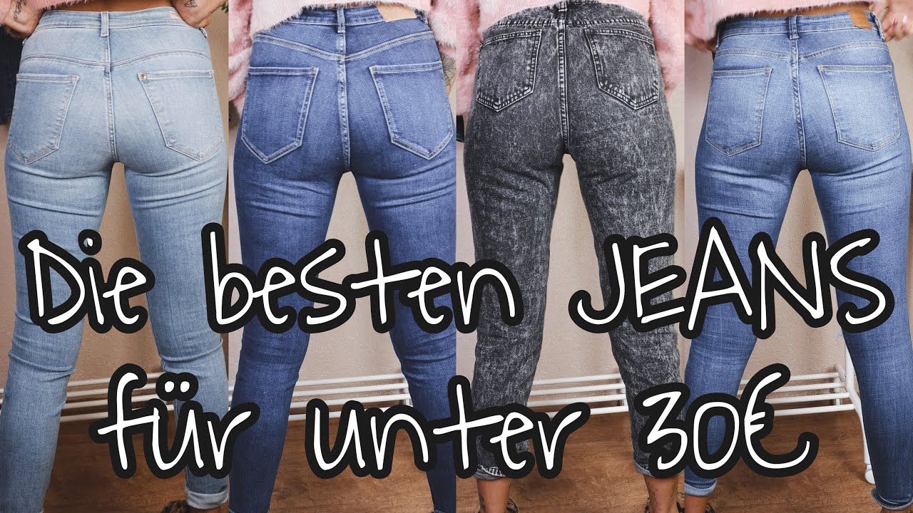 Die BESTEN JEANS für UNTER 30€ 👖 H&M, Bershka, Zara, Shein & New Yorker 😍