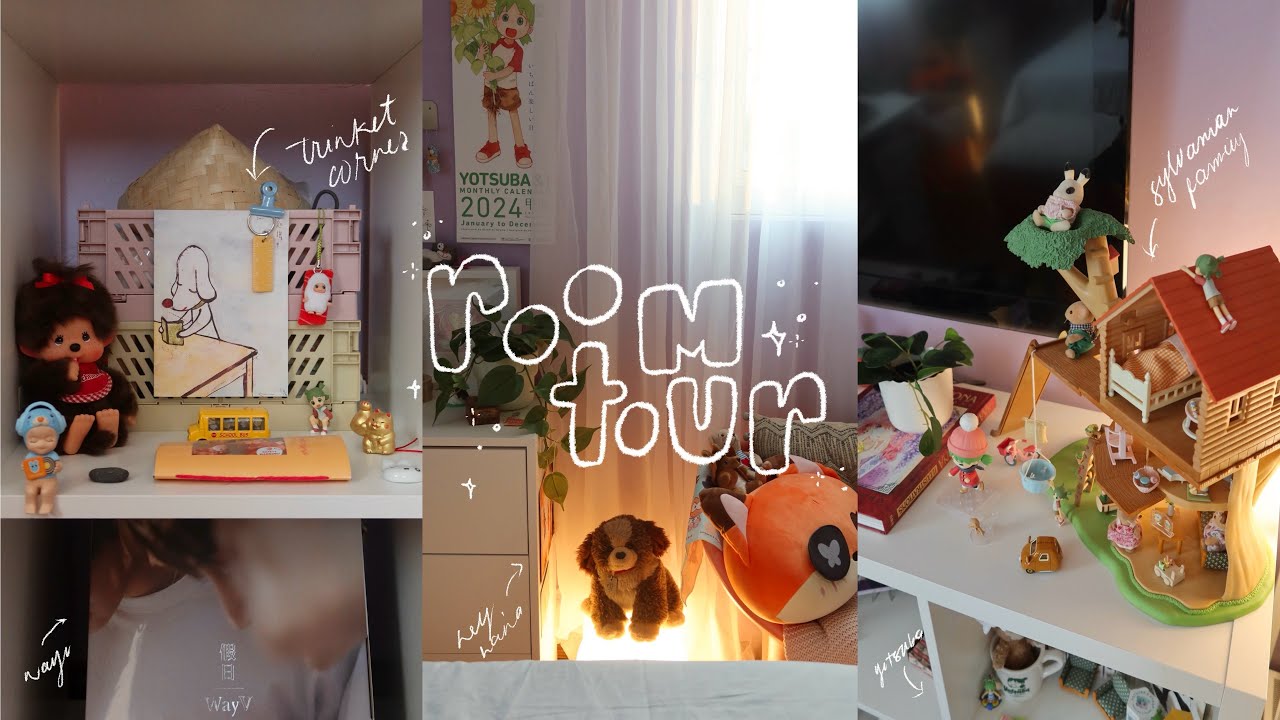 aesthetic and cozy room tour 🛋️ studio ghibli inspired, pinterest, pastel, manga, danmei, anime