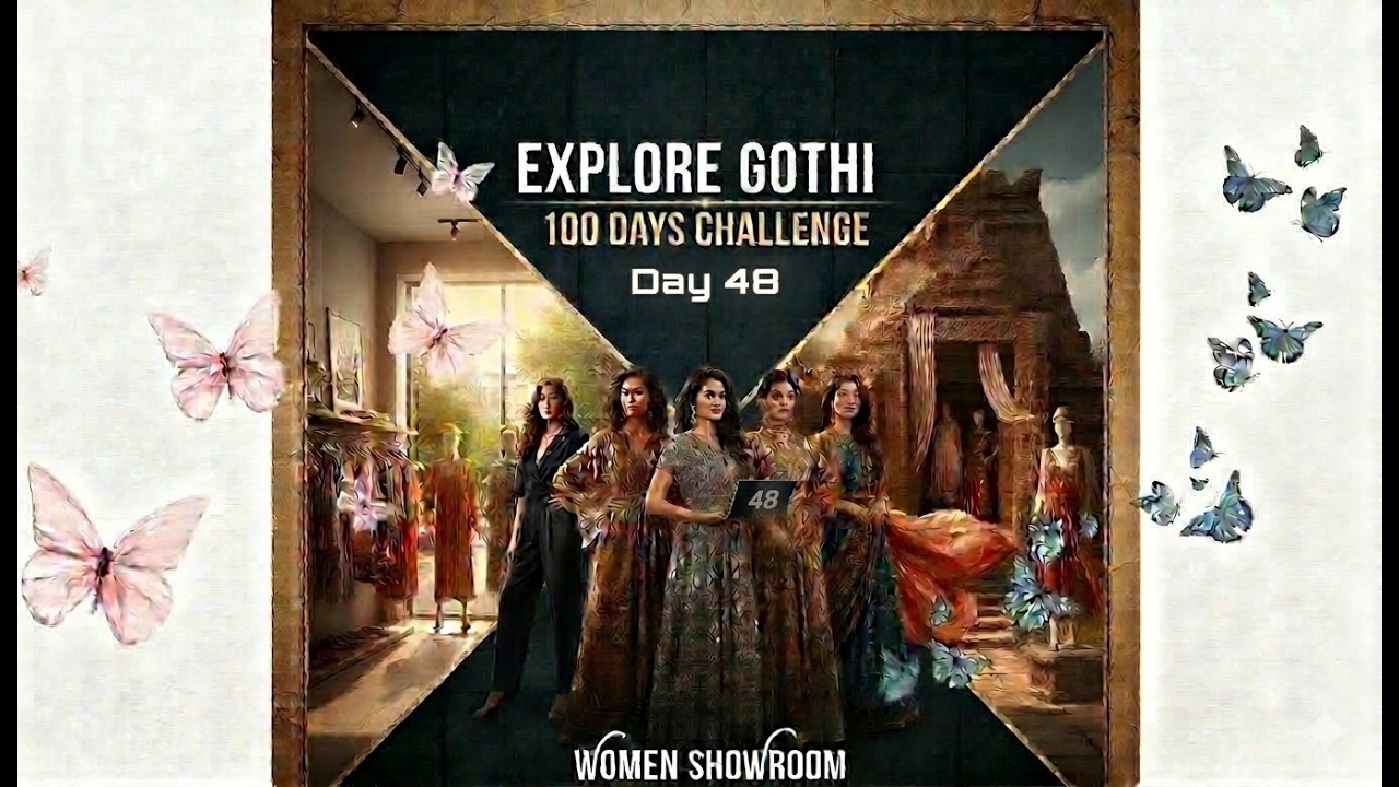 EXPLORE GOTHI DAY 48/100 (ORGANIC BASE FANCY SUIT WITH DUPATTA)