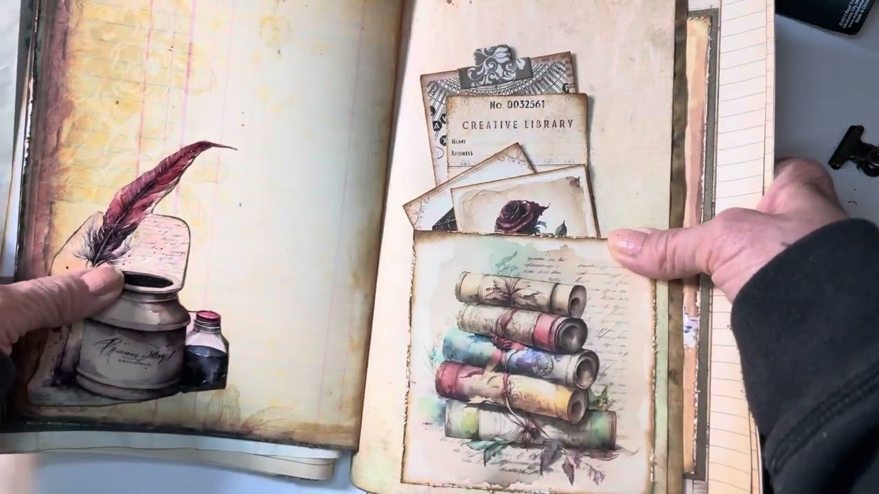 Victorian Library Junk Journal Flip Through