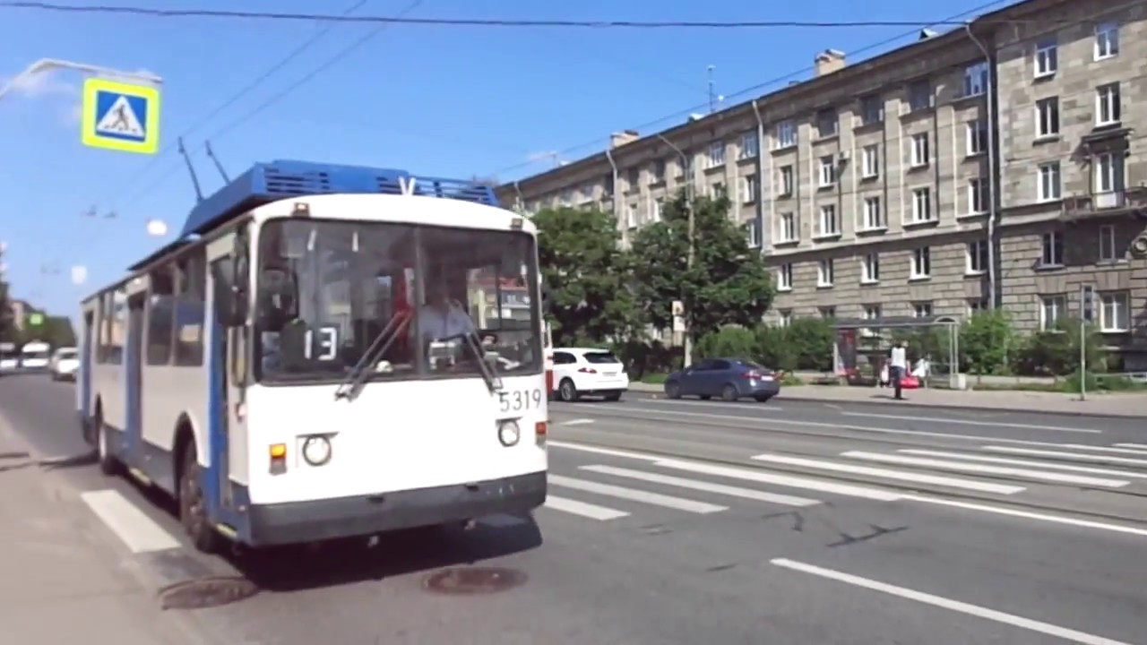 Троллейбус Санкт-Петербурга 8-286: ВЗТМ-5284 б.5319 по №13 (13.07.18)