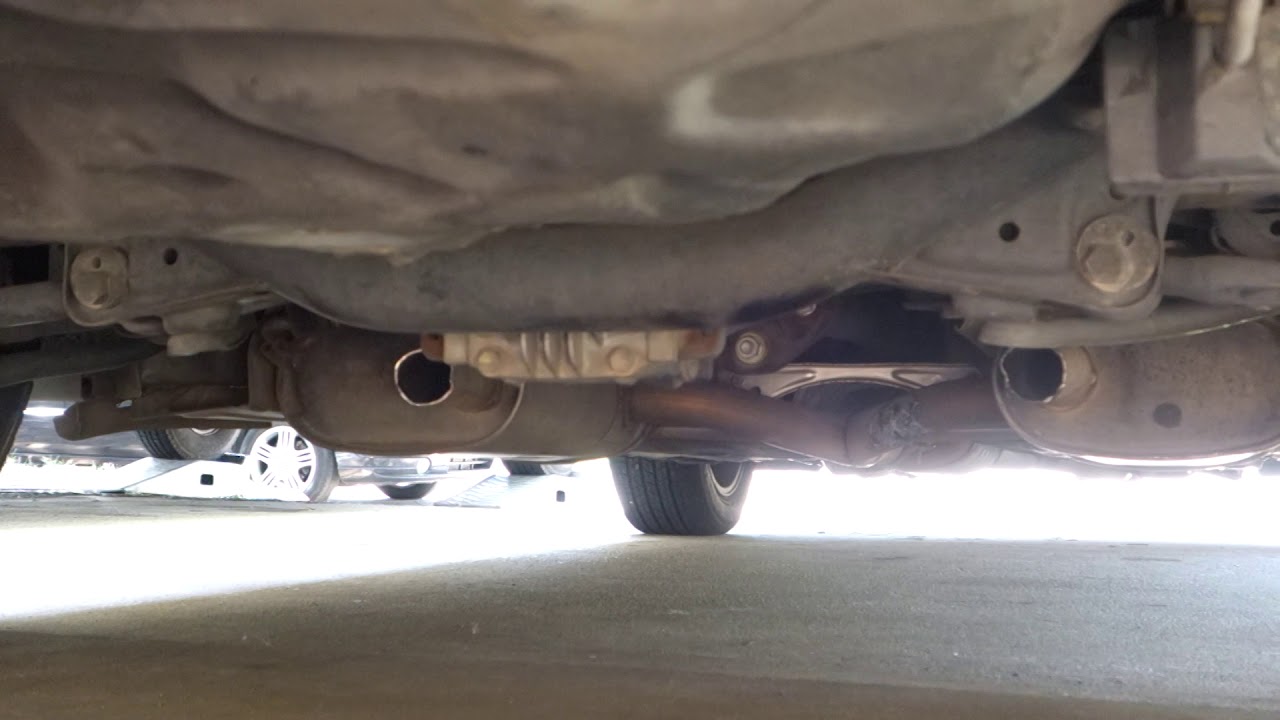 Lexus LS 400 rear muffler delete.