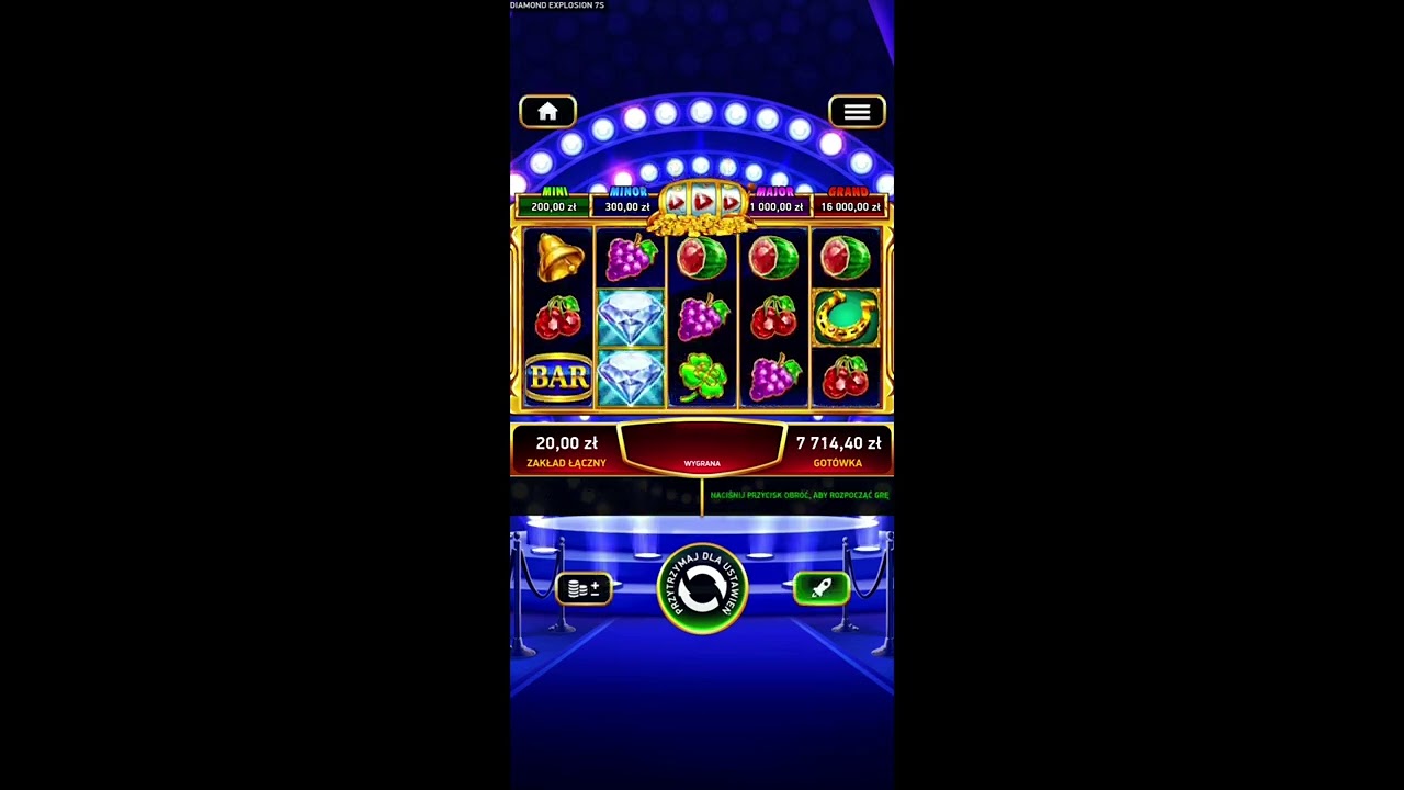 MEGA BIG WIN... JACKPOTS...and more bonuses at  Diamond Explosion 7s