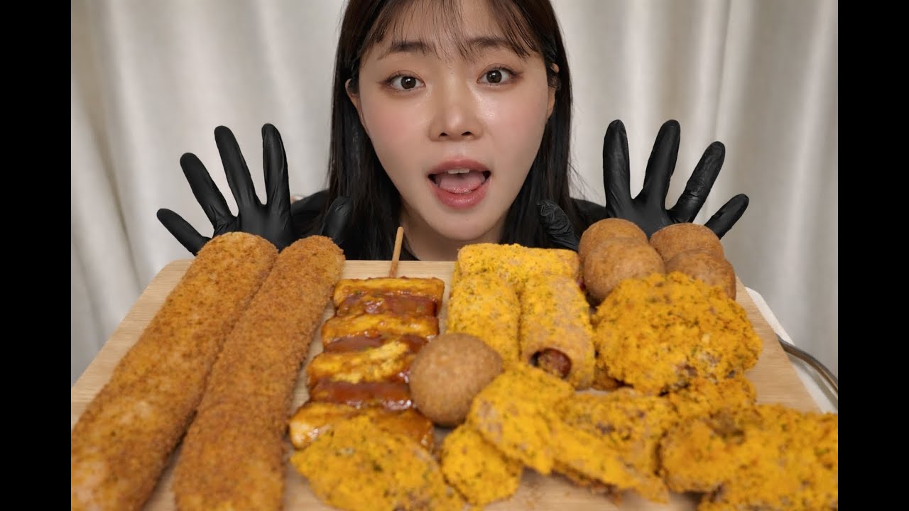 뿌링뿌링뿌링클 사이드메뉴까지 싹 먹방 ASMR 침샘터지는 뿌링클 스페셜! CHICKEN CHEESEBALL HOTDOG MUKBANG