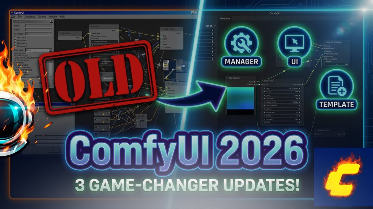 ComfyUI Обновление 2026 Установка, Менеджер, Nodes 2.0 и Шаблоны - Полный Гайд