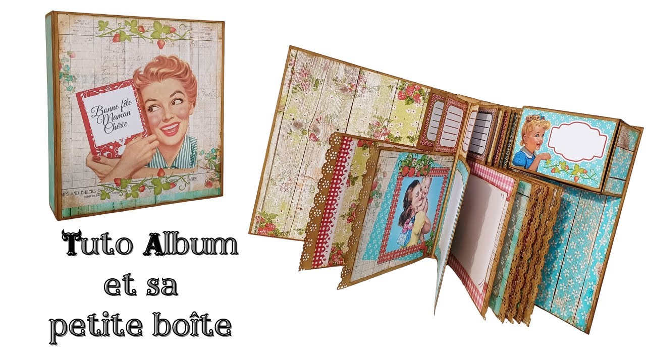 Tuto album et sa petite boîte #scrapbook #scrapbooking #creative