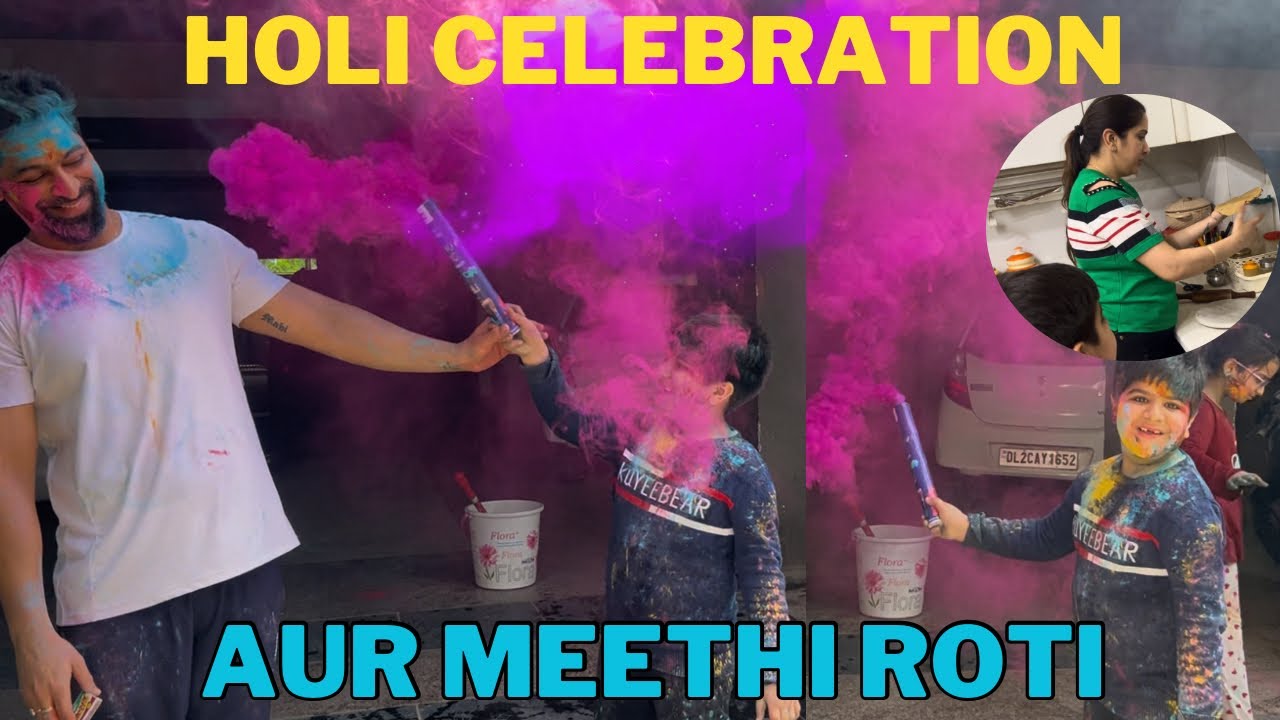 Holi Celebration 2026 | Homemade Meethi Roti Making | Family Festive Vlog