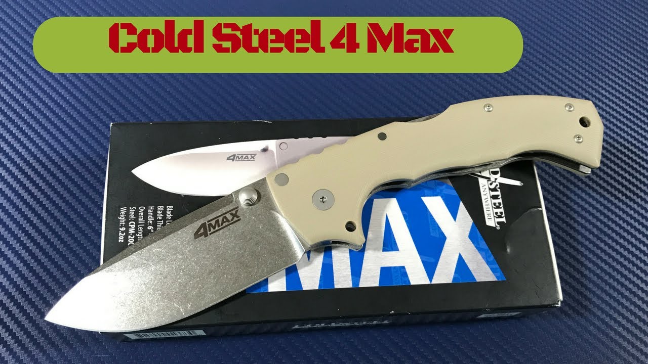 Cold Steel 4 Max CS62RM Knife designed by Andrew Demko  awesome brute but not without issues