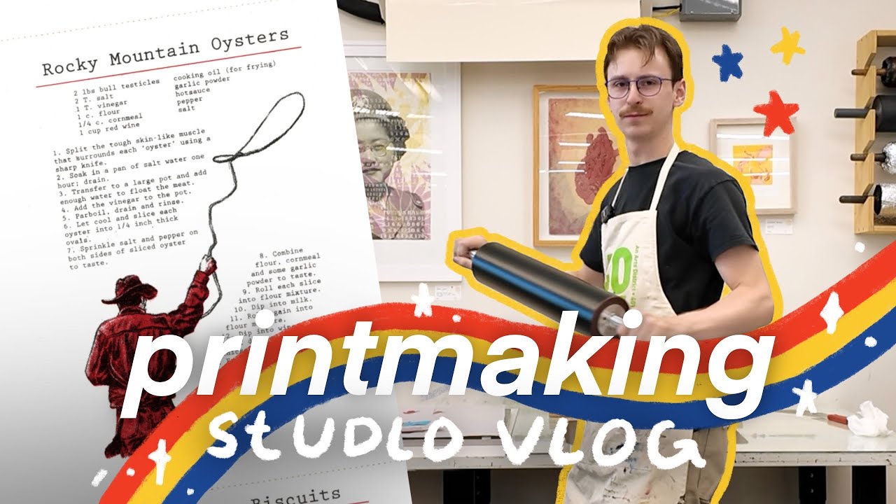 a day in the life of a printmaker | studio vlog