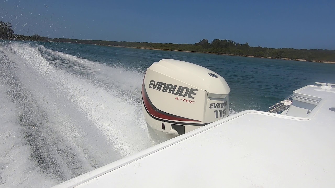 Evinrude E-TEC 115HP Full noise!! Jan 2020
