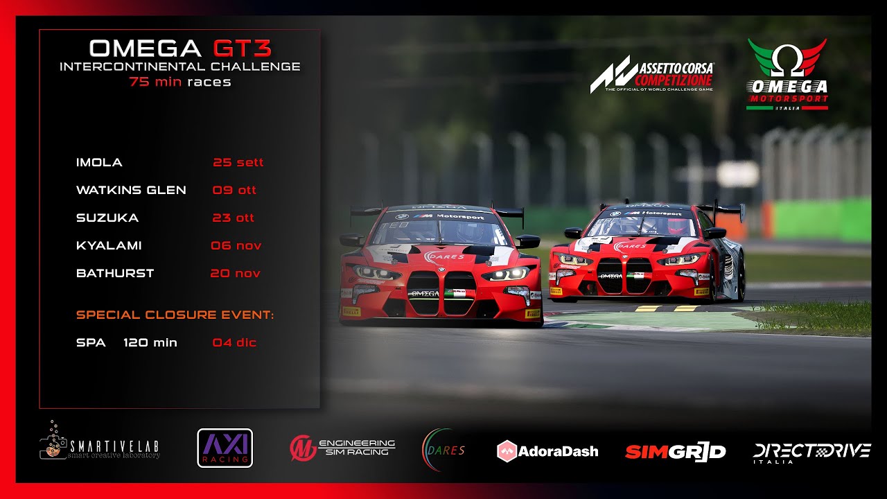 OMEGA MOTORSPORT ITALIA - GT3 Intercontinental Challenge - Round 6 | SPA-FRANCORCHAMPS