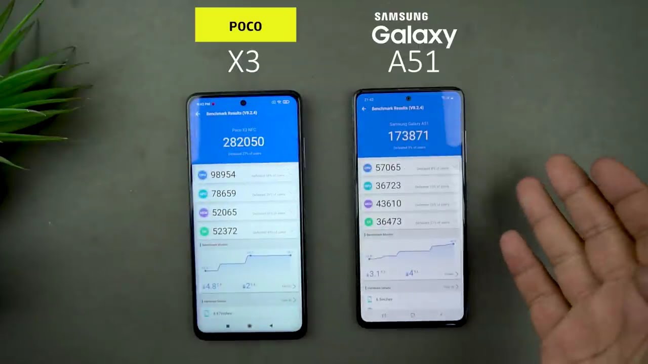 مقارنه صعبه بين شاومي بوكو3XوسامسونجA50ء Poco X3 vs Samsung Galaxy A51