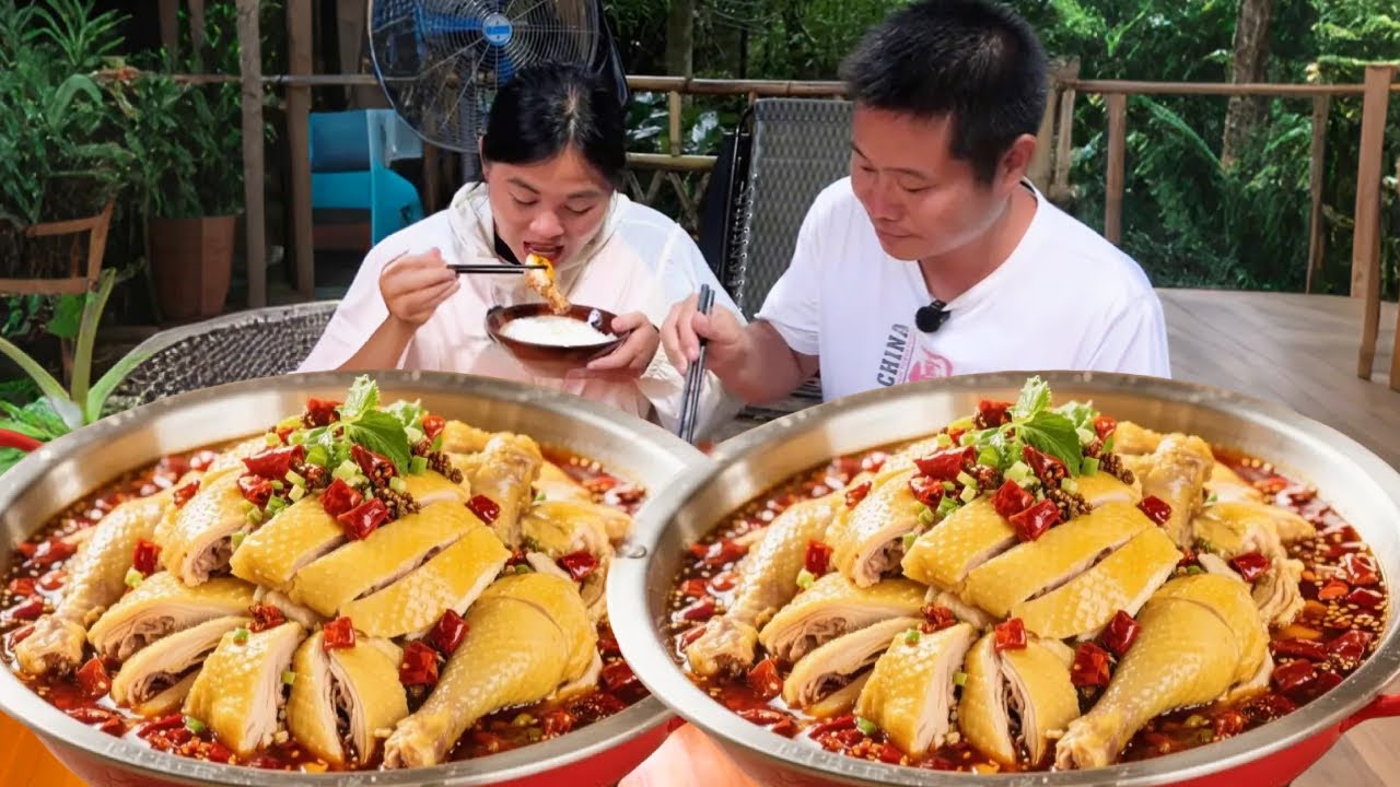 路边捡到鸡，自制风味口水鸡，嫩滑鸡肉配麻辣，好吃绝了！