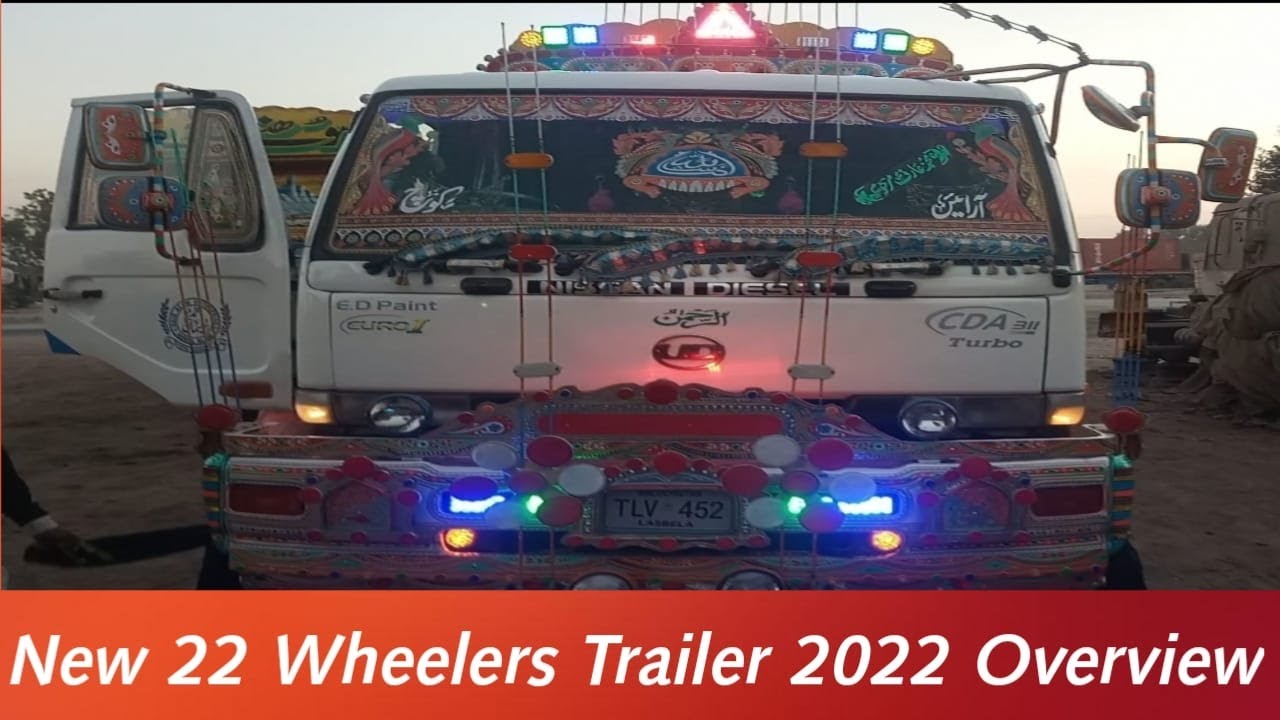 New Trailer 2022 Overview 22 Wheeler Trailer #trailer #automotive #auto #truck #trending #mechanical