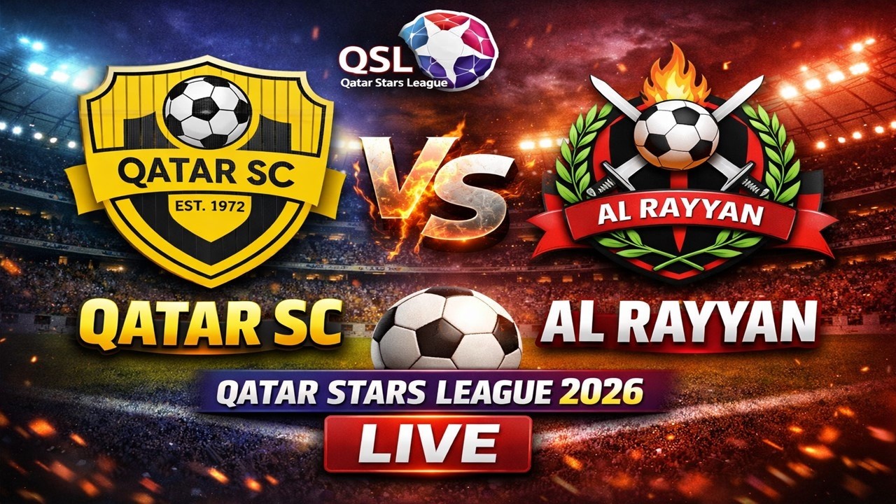 Qatar SC Vs Al Rayyan ⚽QATAR Stars League 2026 Live Score