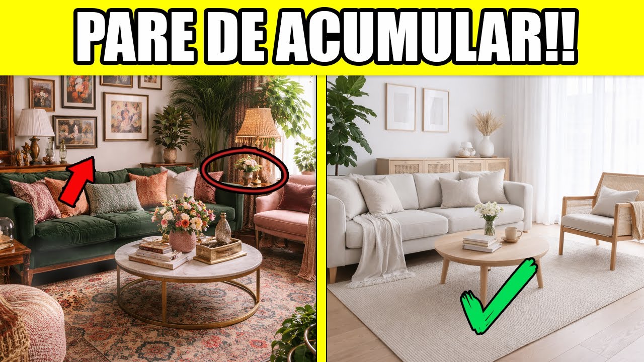 4 TRUQUES SIMPLES para transformar sua casa em MINIMALISTA! I Otimize seu espaço