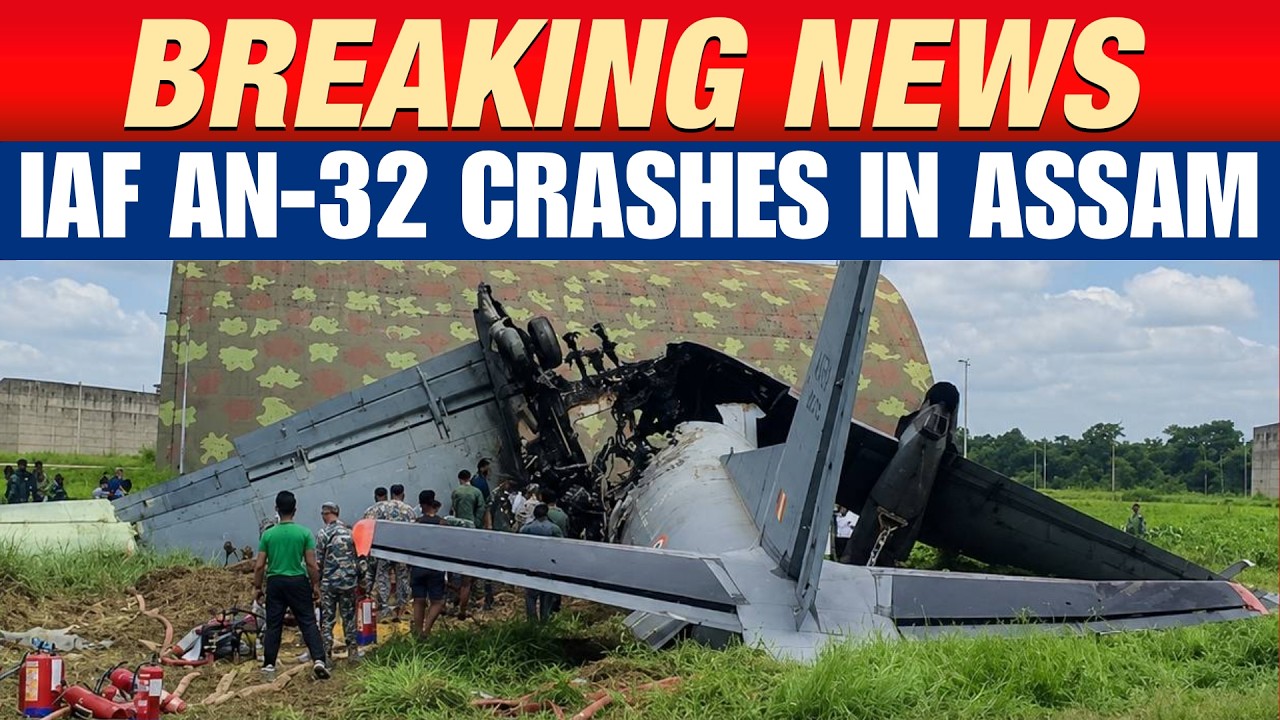 IAF An-32 Cargo Aircraft Crashes During Landing At Jorhat Air Force Station