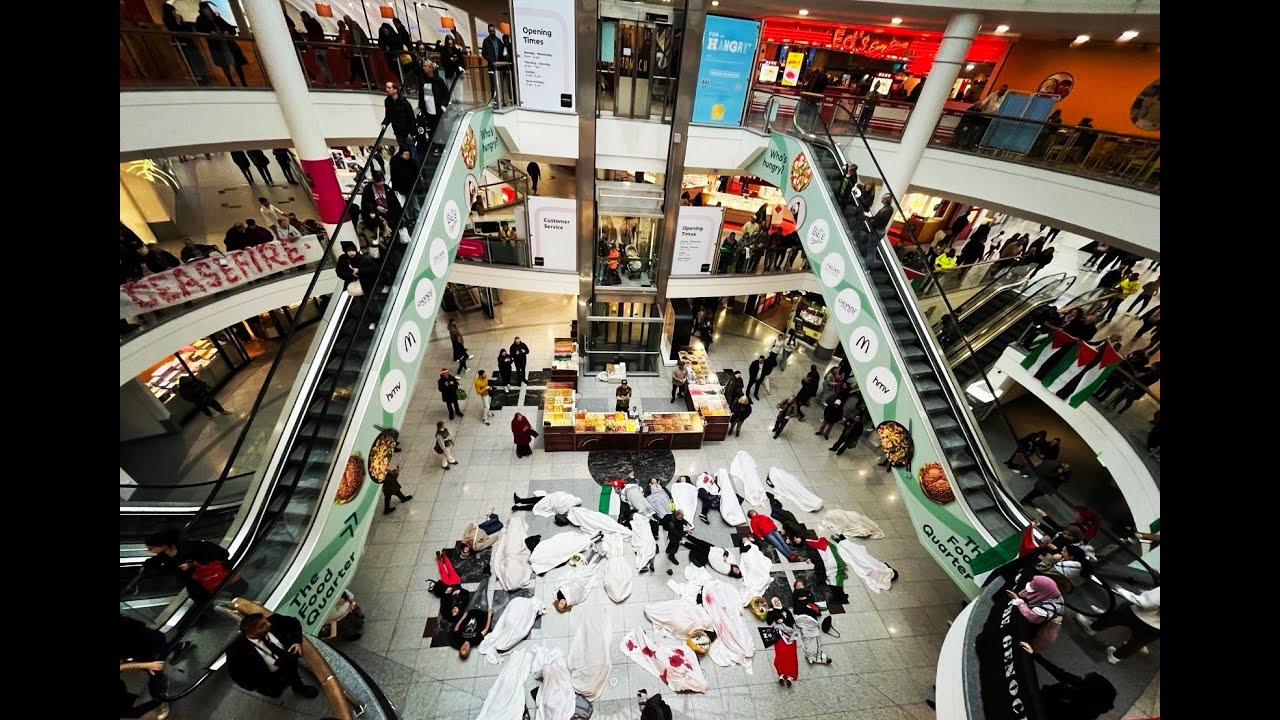Flash 'Die-In' Protest in Brighton Shows Solidarity with Gaza
