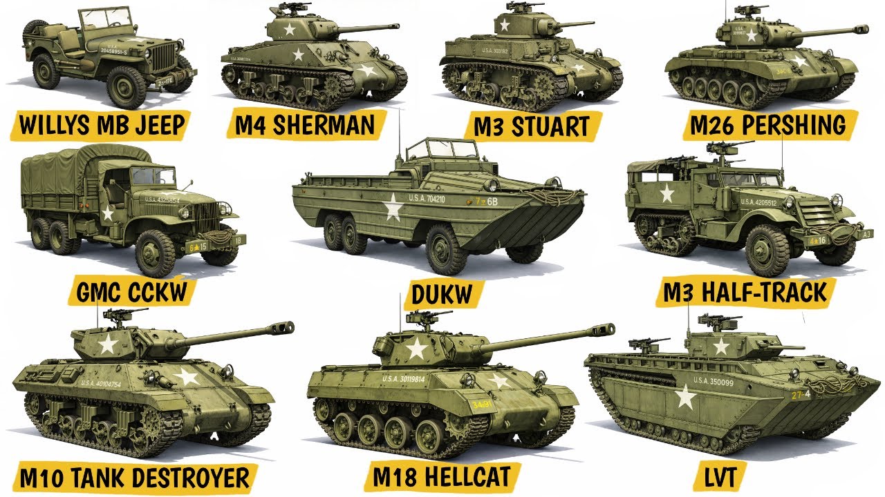 Every U.S. Vehicle from WW2 EXPLAINED in 12 Minutes