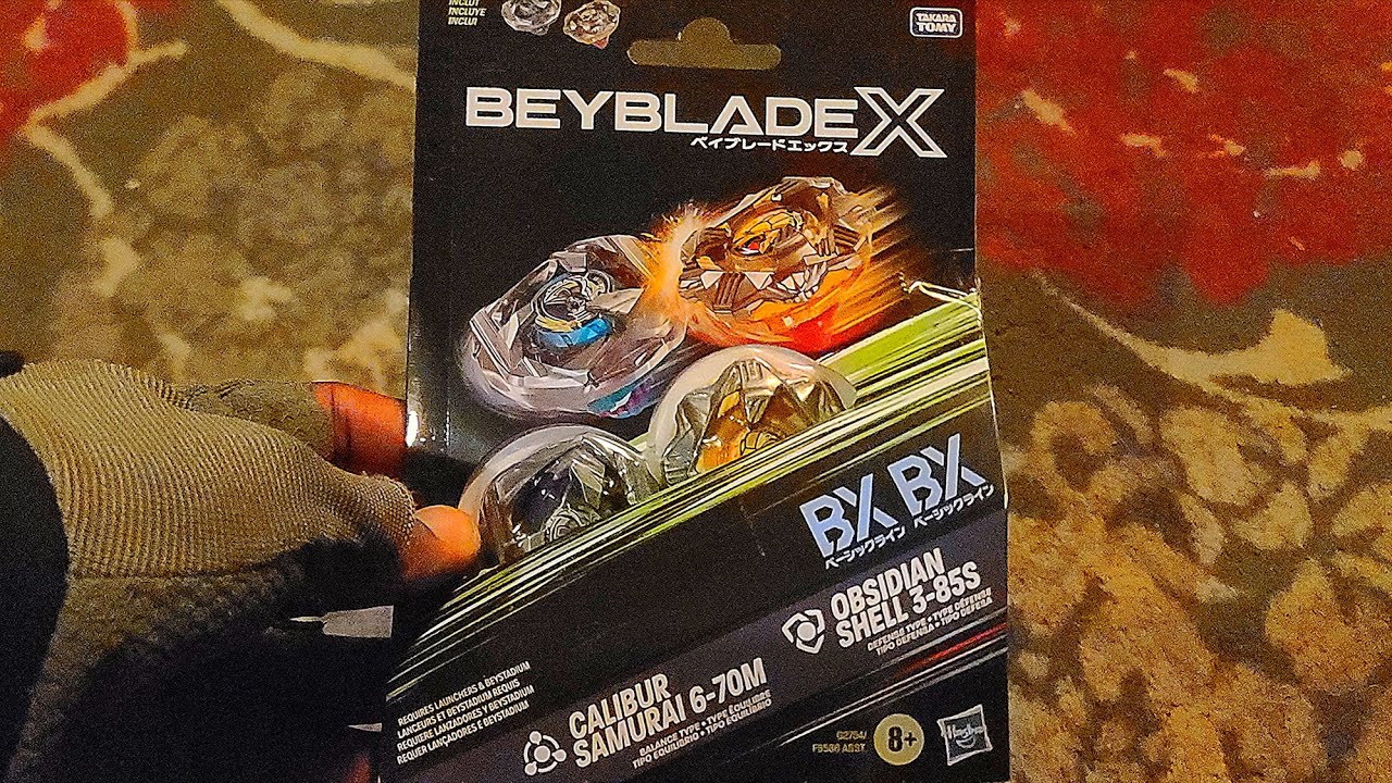 КС ВОЗРОЖДЕНИЕ?! Распаковка НОВОГО набора из 2 штук Hasbro Beyblade X Calibur Samurai Obsidian Sh...