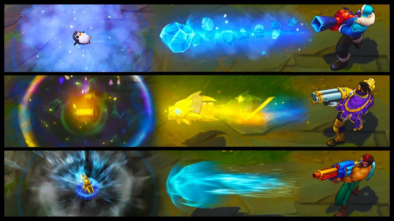 Victorious Graves vs Snow Day vs Pool Party Best Graves Skins Comparison (League of Legends)