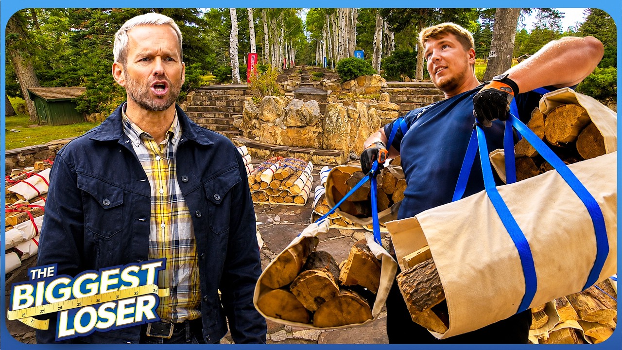 500 LB Firewood Relay Challenge! 🪵💪 | The Biggest Loser