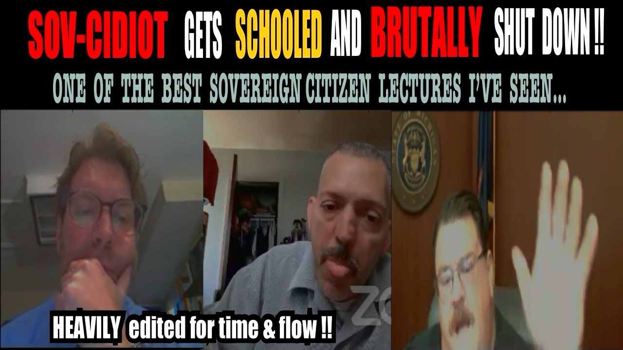 SOVEREIGN CITIZEN GETS SCHOOLED AND BRUTALLY SHUT DOWN IN COURT !!  One of the BEST I’ve seen…