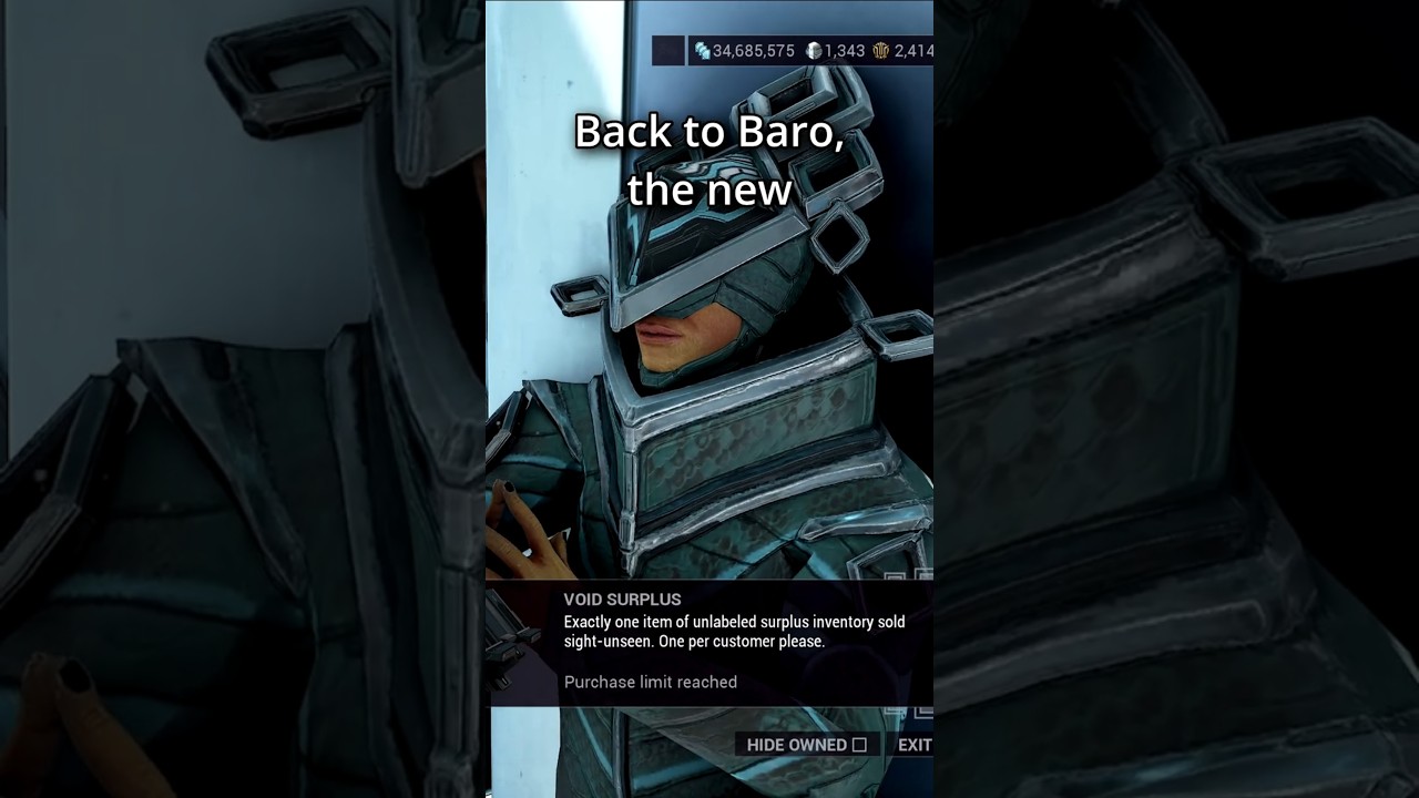 Baro Ki'teer Jan 23-25 2026 - GREAT STUFF! #shorts #warframe #gaming #streamer #wfcc
