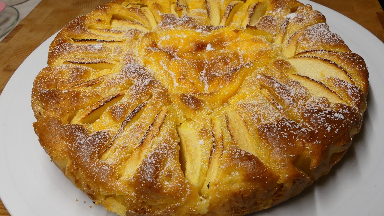 TORTA DI MELE CON CREMA  I Torta Senza Burro #31
