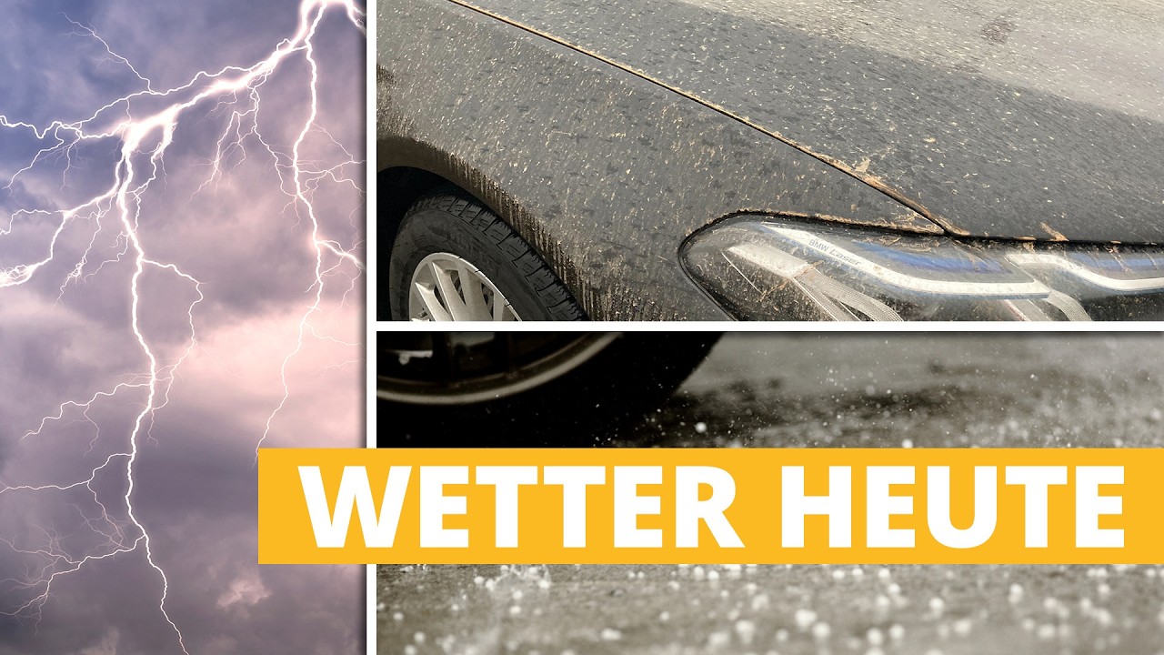 Wetter heute: Hier drohen Gewitter mit Blutregen und kleinem Hagel
