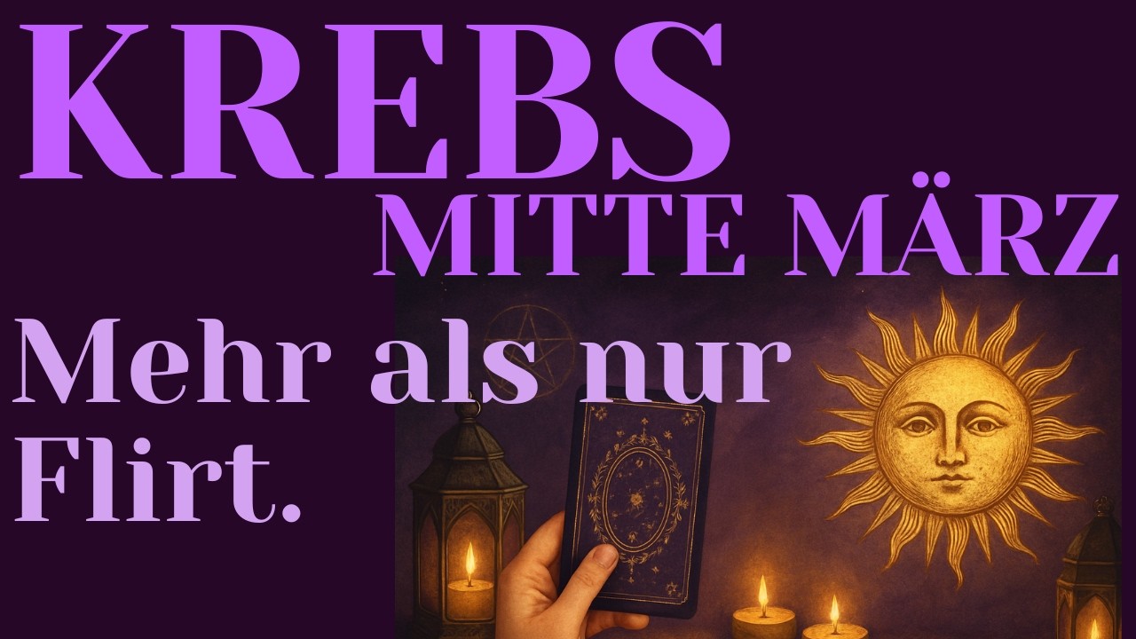 ♋Krebs MITTE MÄRZ 2026❤️Hinter dieser Begegnung steckt mehr als du denkst.