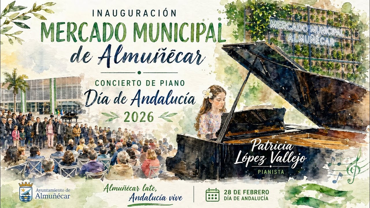 Concierto de Piano Mercado municipal de Almuñècar