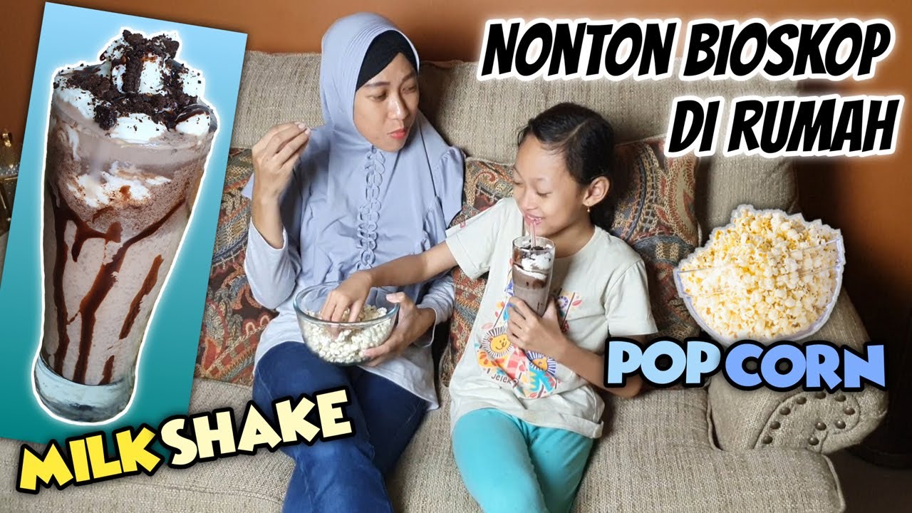 Aqilla Nonton Bioskop di Rumah &hearts; Bikin Milkshake Oreo dan Popcorn | Makan-Makan Aqilla's Diary